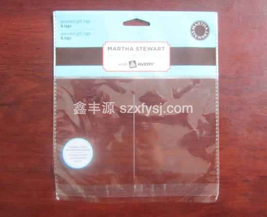 二格OPP卡頭印刷自粘膠袋